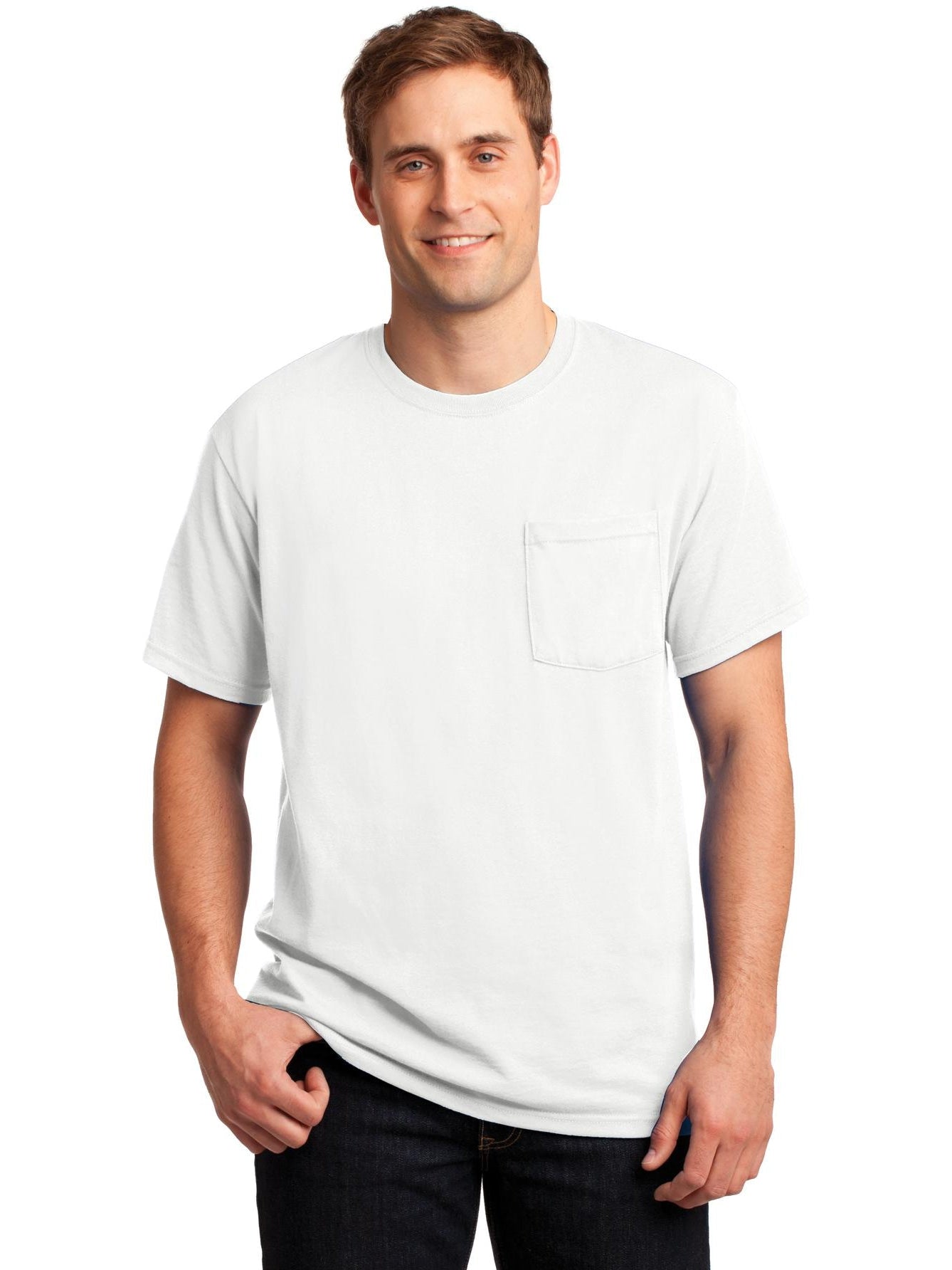 Jerzees Dri-Power Active: Premium 50/50 Cotton/Poly Pocket T-Shirt