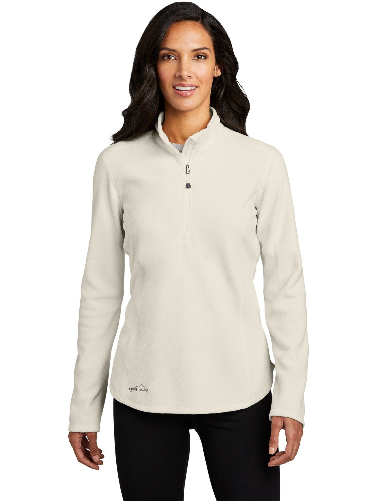 Eddie Bauer Ladies' 1/2-Zip Microfleece Jacket - The Ultimate Company Branding Piece