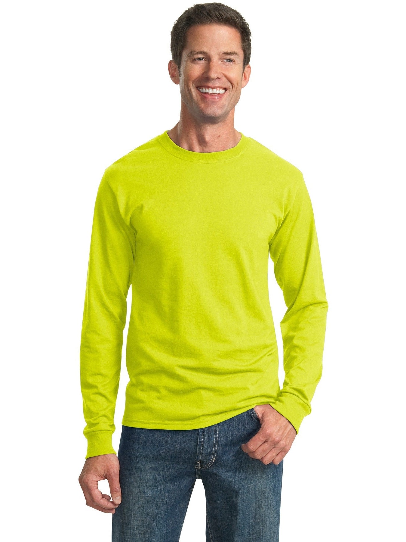 Jerzees Dri-Power 50/50 Cotton/Poly Long Sleeve T-Shirt - Premium Men's Sweatshirt