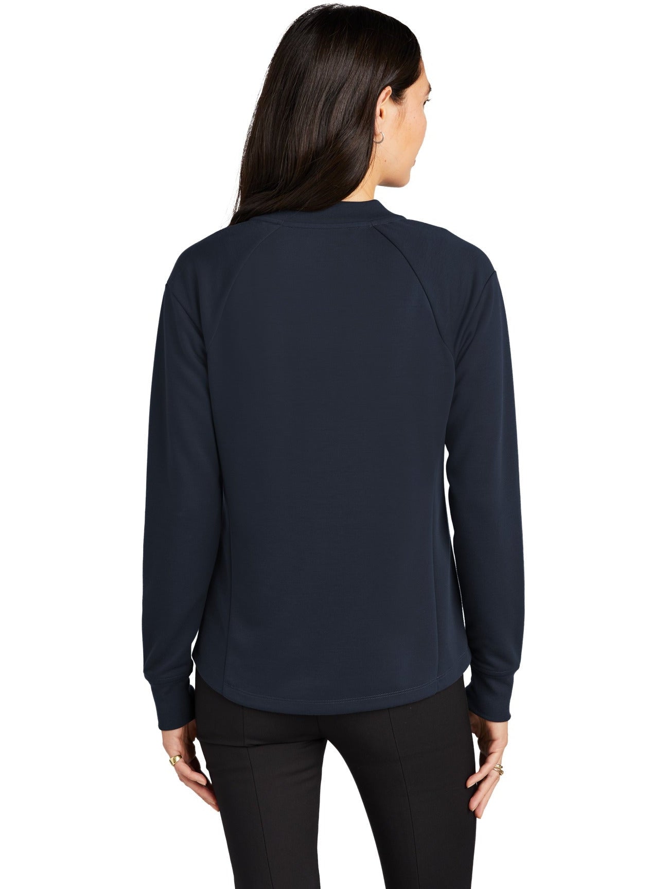 OUTLET - Mercer + Mettle Stylish Ladies Double - Knit Bomber Jacket