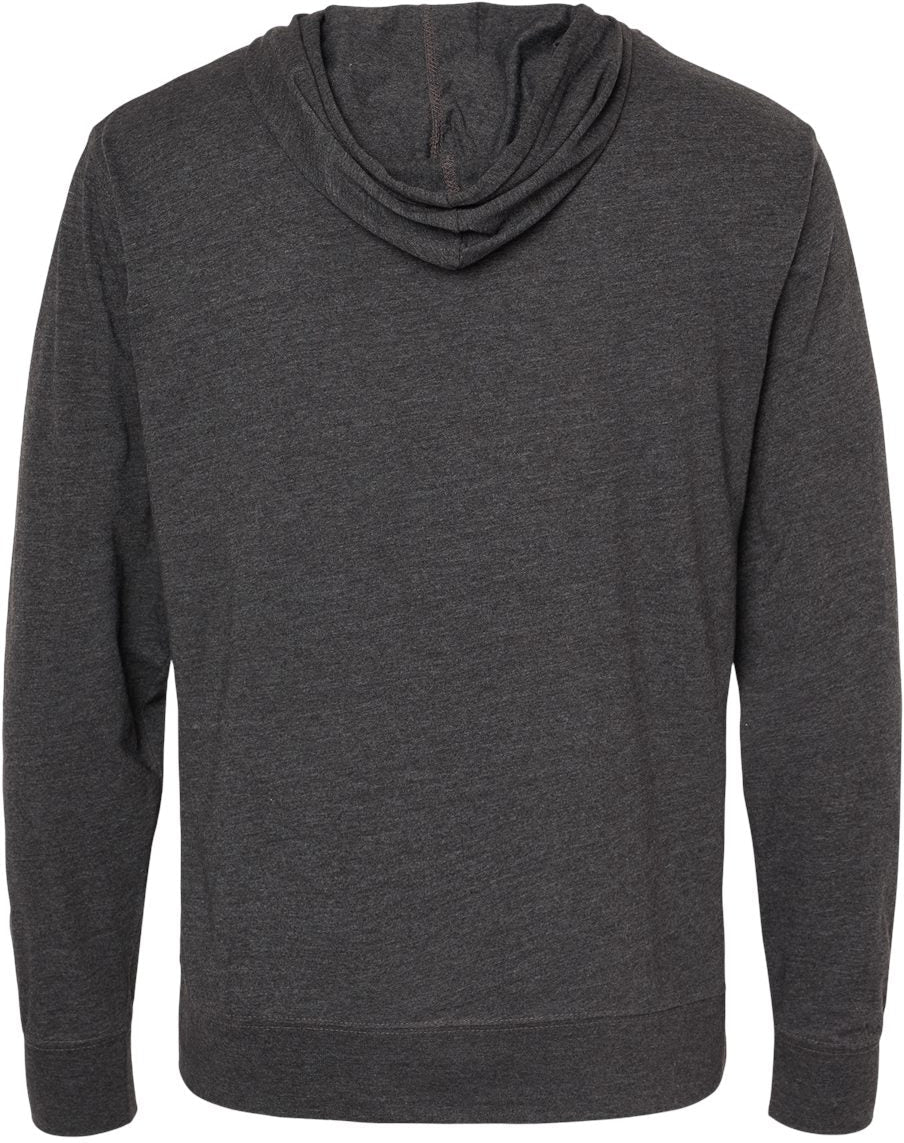 Independent Trading Co. Super Comfy Lightweight Full-Zip Hooded Jersey T-Shirt
