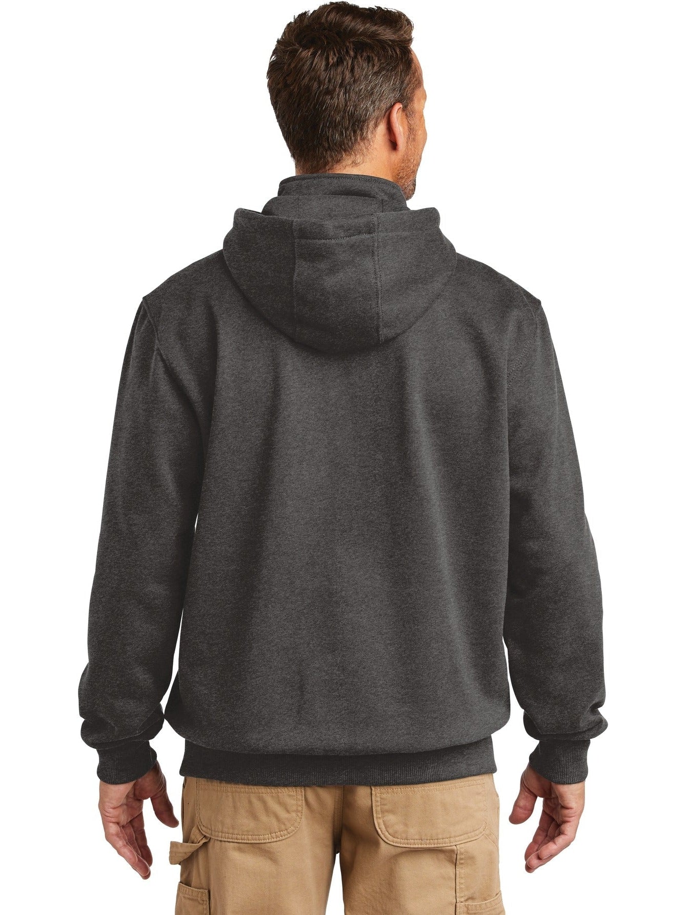Carhartt Rain Defender Paxton: Heavyweight Hooded Zip Mock Sweatshirt for All-Weather Comfort