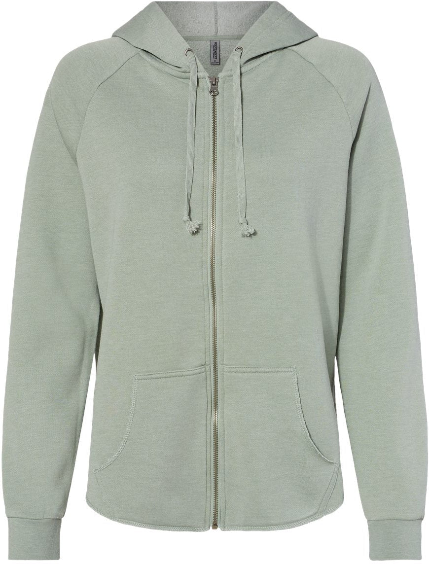 Independent Trading Co. Ladies' California Wave Wash Full-Zip Hooded Sweatshirt: A Timeless Must-Have