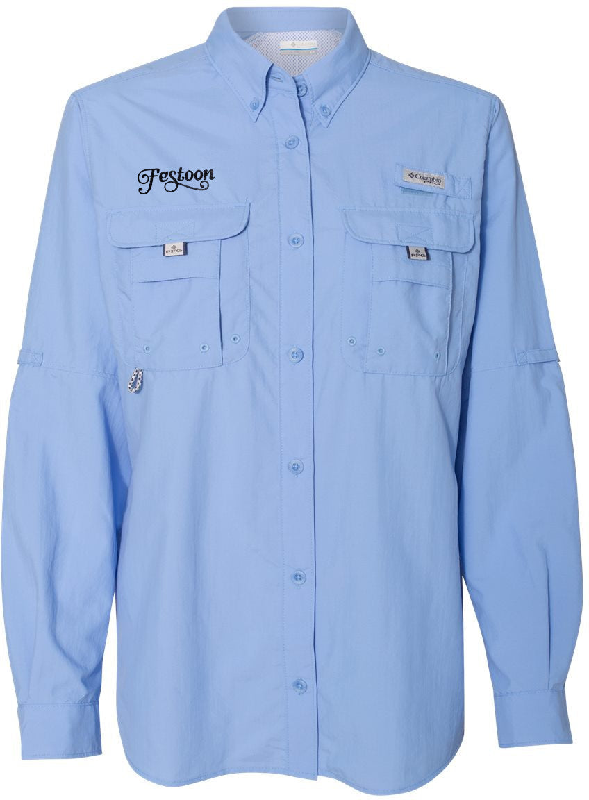 Columbia Ladies' PFG Bahama Long Sleeve Advertising Shirt