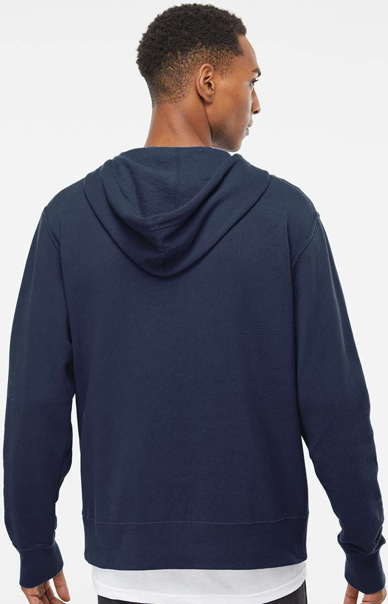 Independent Trading Co. Stylish Lightweight Full-Zip Hooded Sweatshirt
