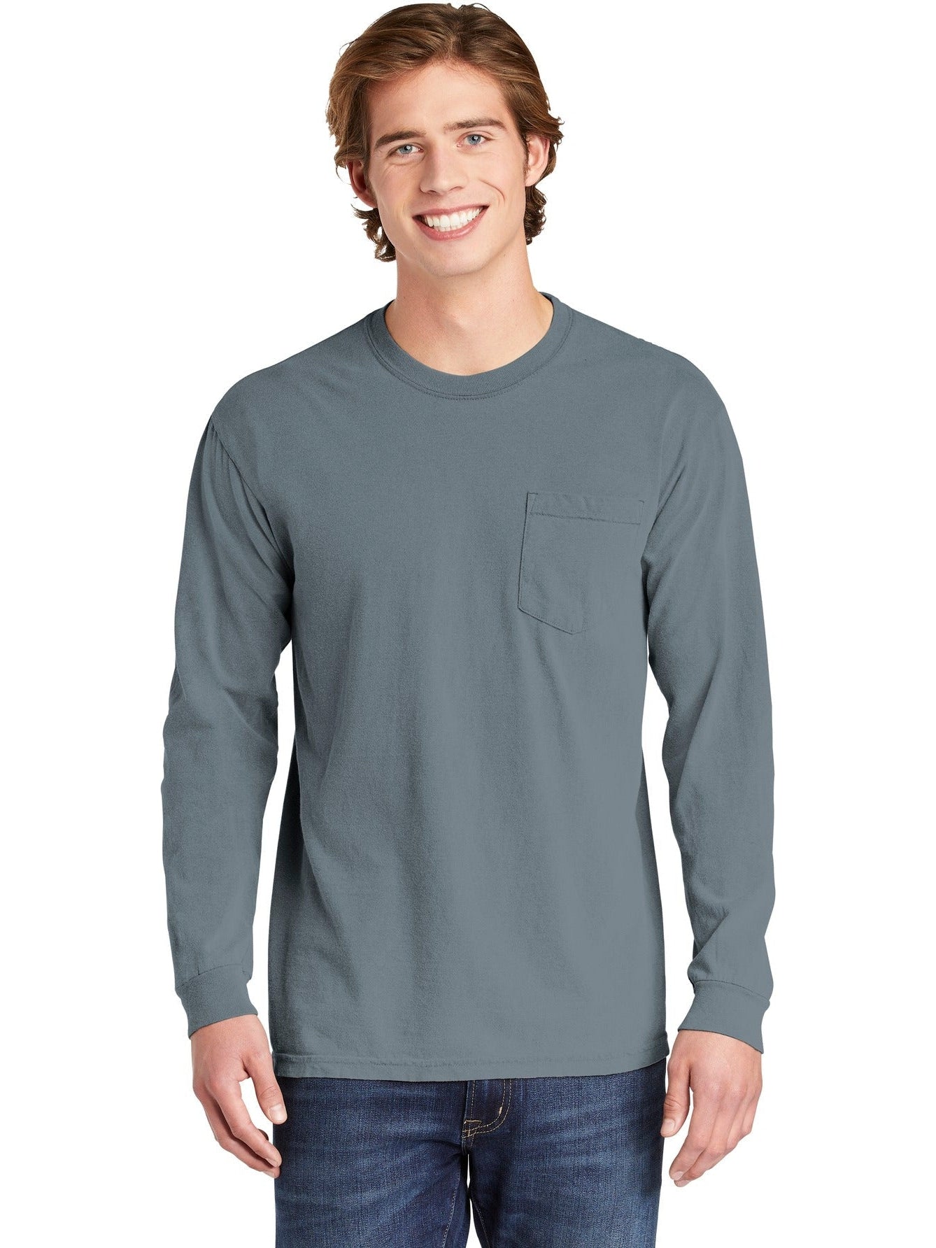 Comfort Colors' Super-Soft Heavyweight Ring Spun Long Sleeve Pocket Tee - Grab Yours Now!