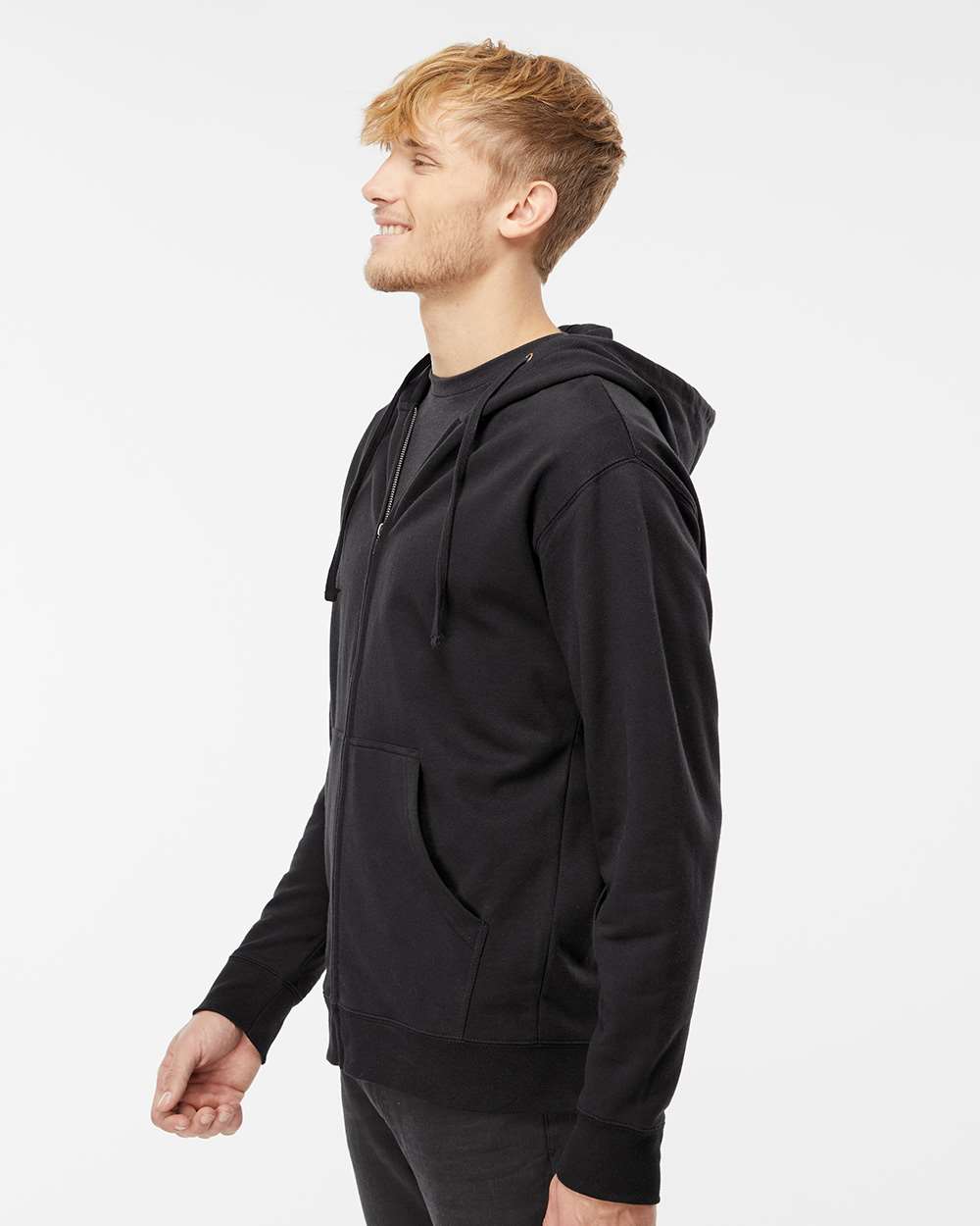 Independent Trading Co. Premium Midweight Full-Zip Hooded Sweatshirt