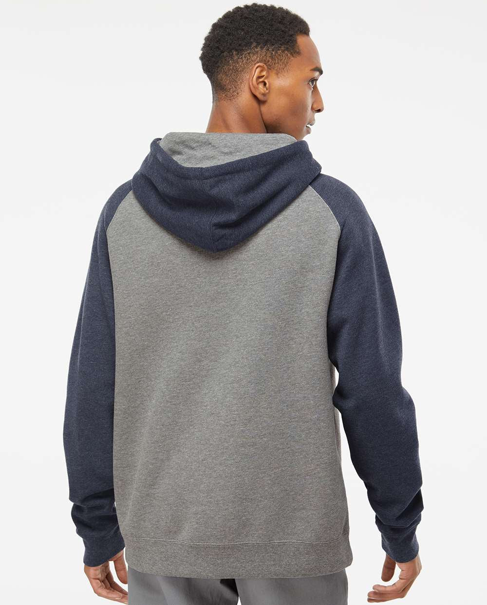 Independent Trading Co. Stylish Raglan Hooded Sweatshirt