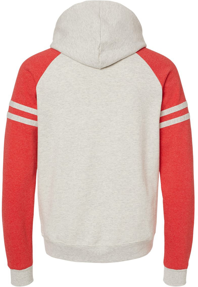 Jerzees Nublend Varsity Colorblocked Raglan Hoodie - A Must - Have Sweatshirt!