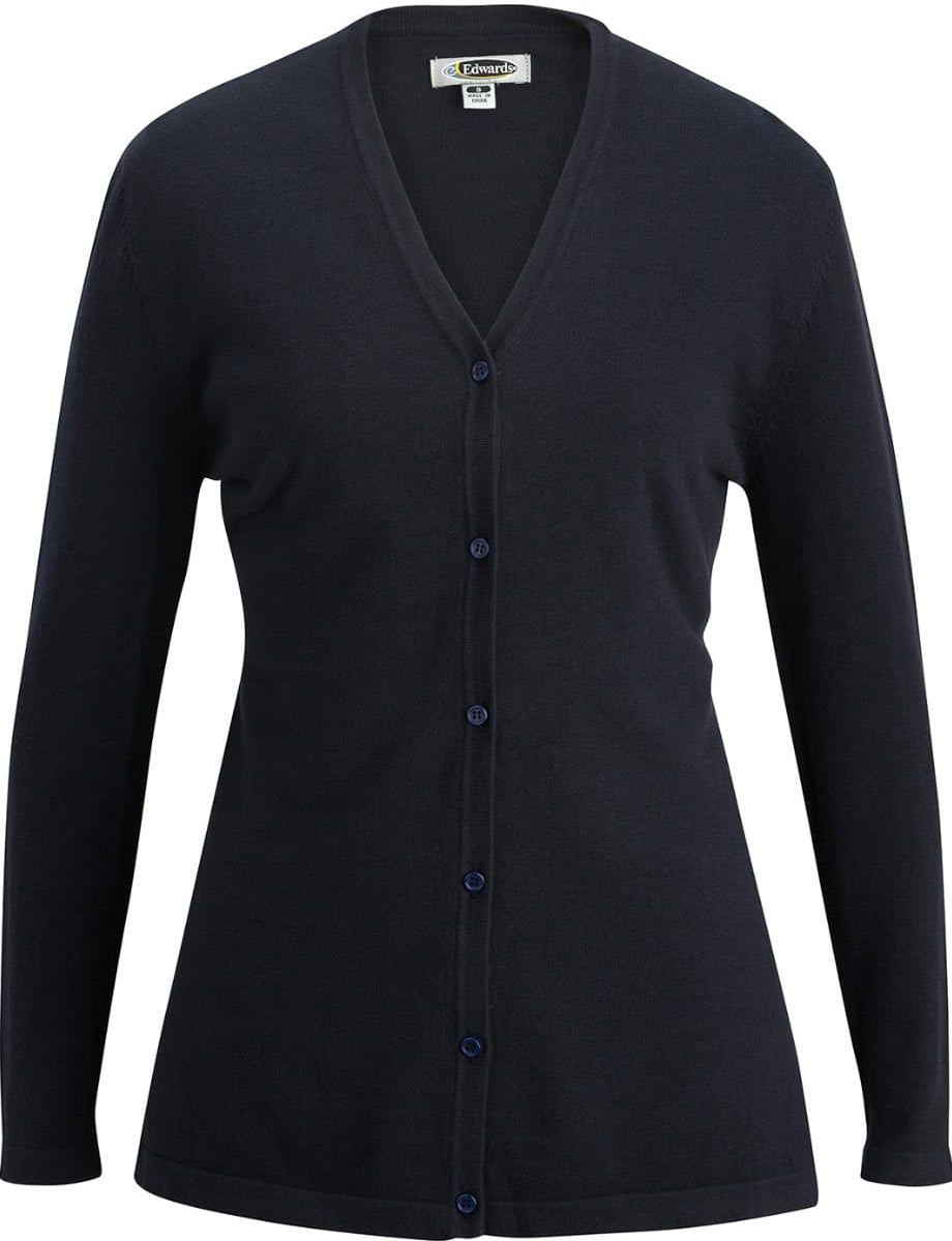 Hot Deal! Edwards Ladies V-Neck Fine Gauge Long Cardigan Sweater
