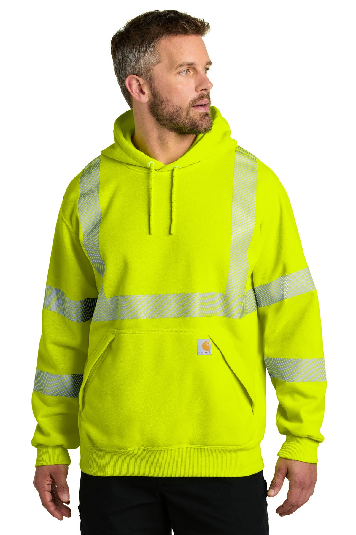Carhartt ANSI 107 Class 3 High-Visibility Hooded Sweatshirt