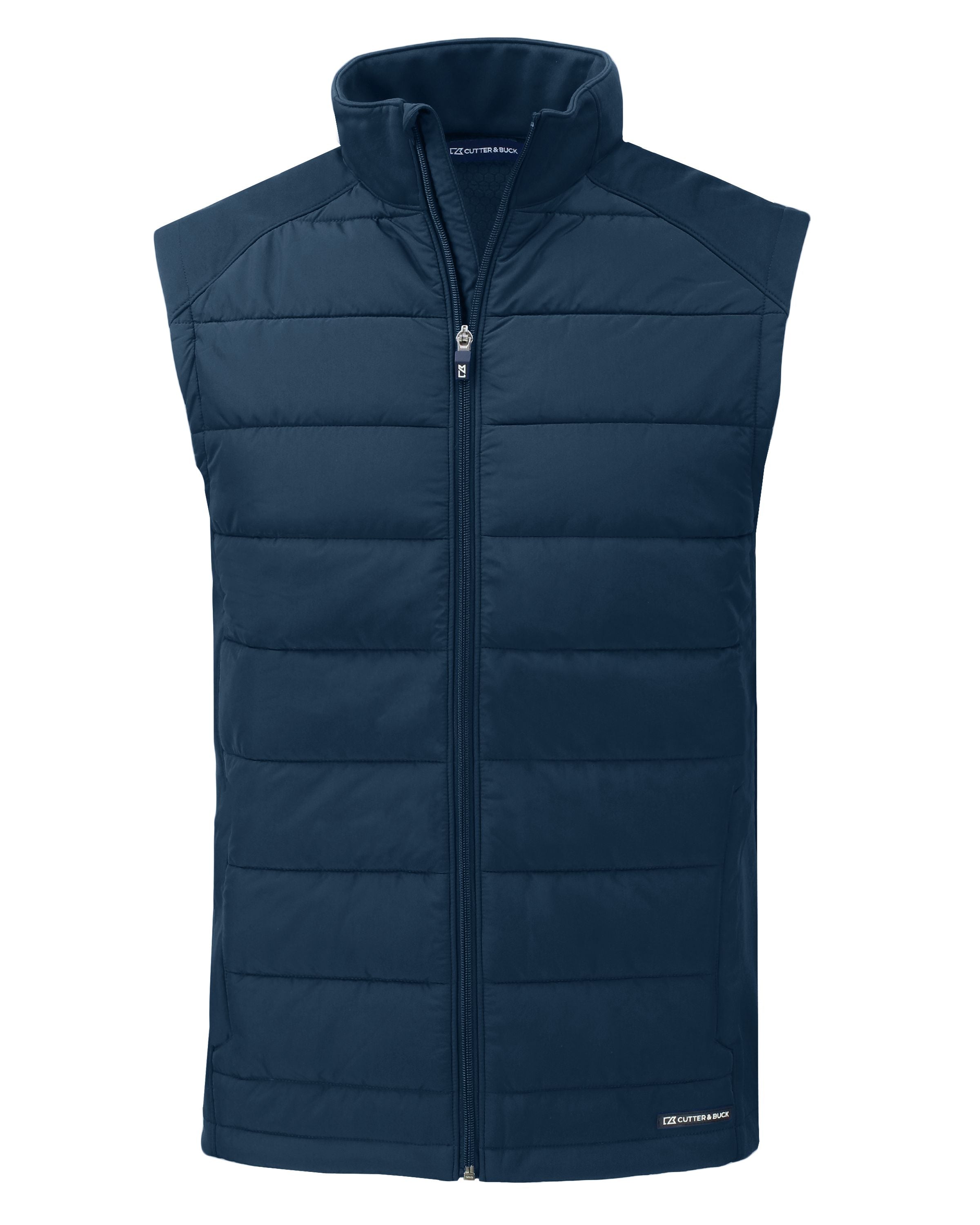 OUTLET - Cutter & Buck Evoke Hybrid Eco Softshell: Your Sustainable Full - Zip Vest for All Seasons