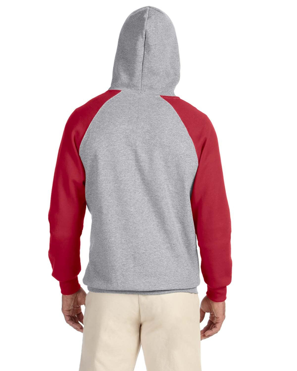 Jerzees NuBlend Colorblock Raglan Pullover Hoodie - The Ultimate Men's Casual Wear
