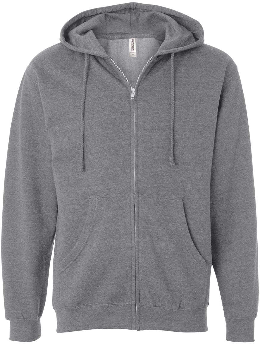 Independent Trading Co. Premium Midweight Full-Zip Hooded Sweatshirt