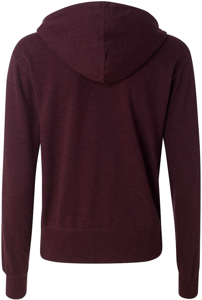 Independent Trading Co. Stylish Heathered French Terry Full-Zip Hooded Sweatshirt