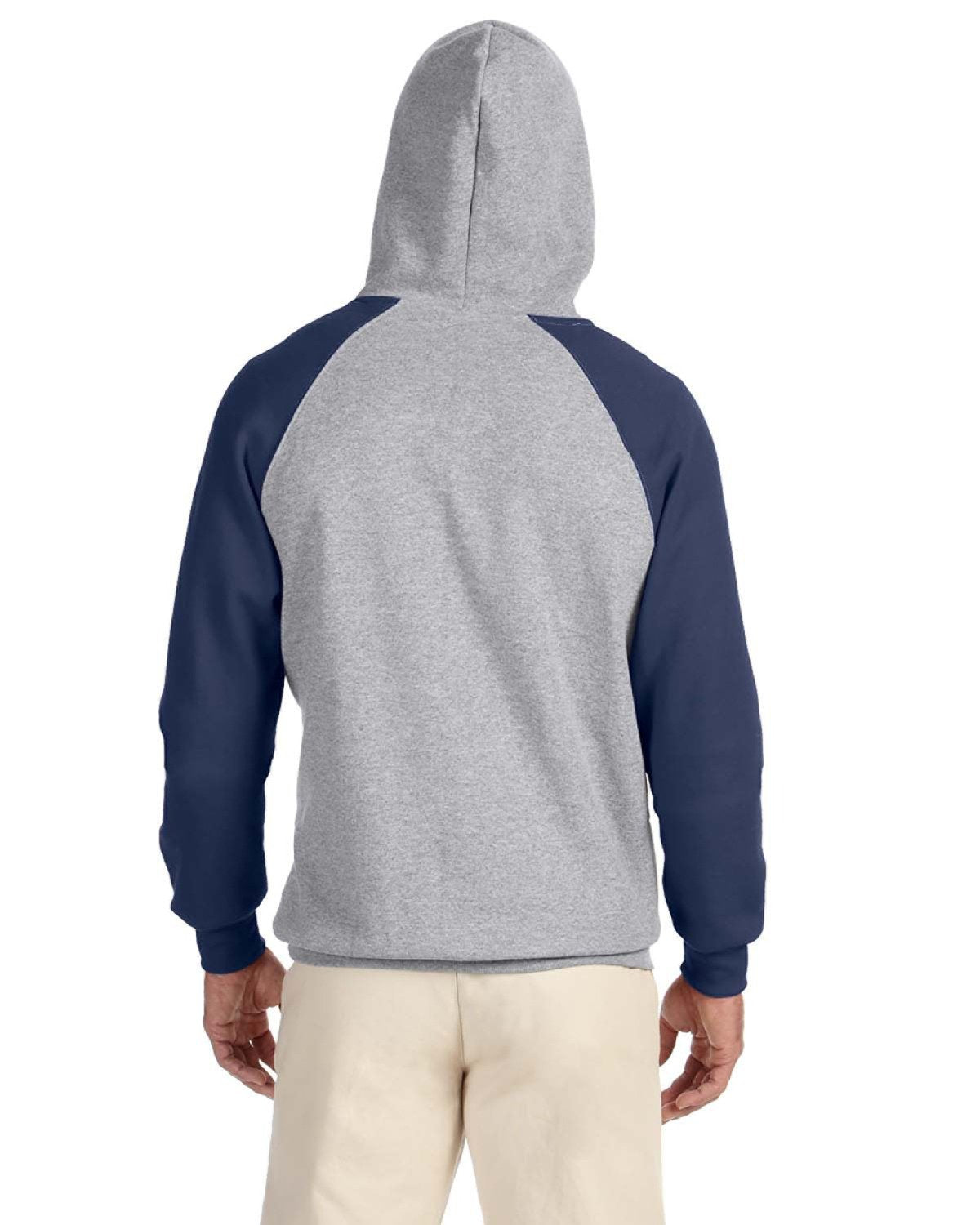 Jerzees NuBlend Colorblock Raglan Pullover Hoodie - The Ultimate Men's Casual Wear