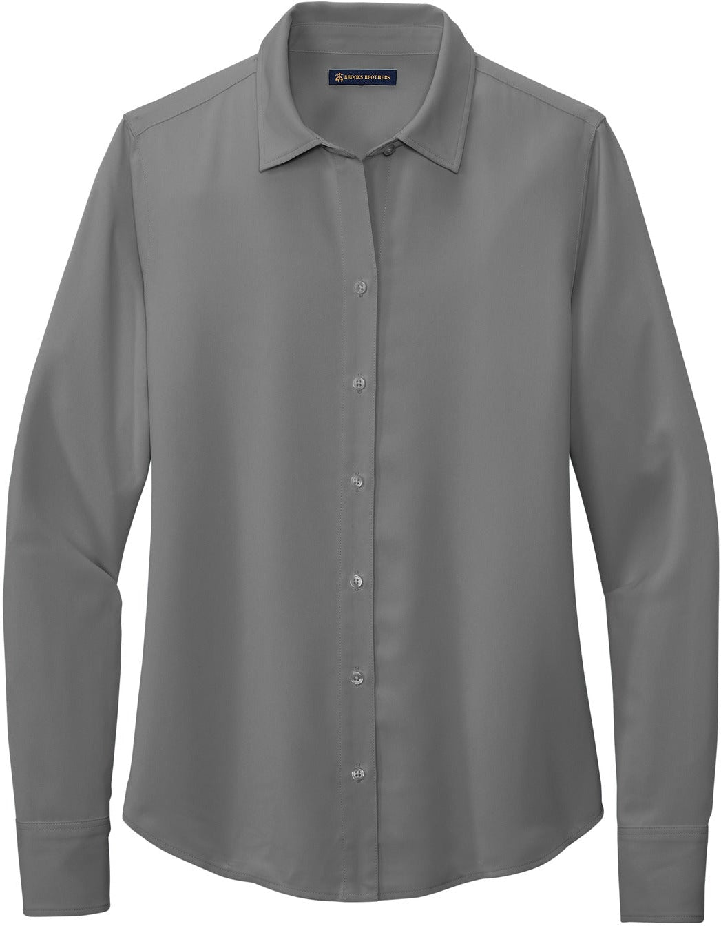 Brooks Brothers Elegant Ladies Full-Button Satin Blouse