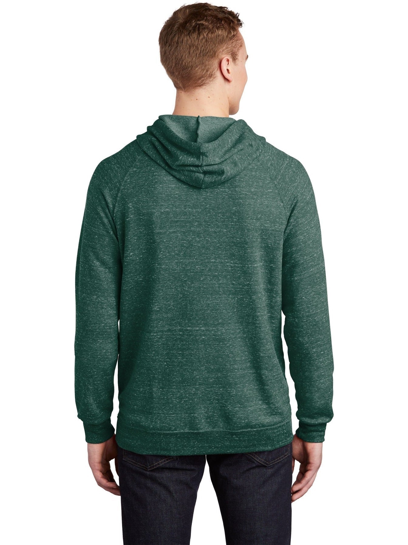 Jerzees Snow Heather French Terry Raglan Hoodie - A Must - Have for Men