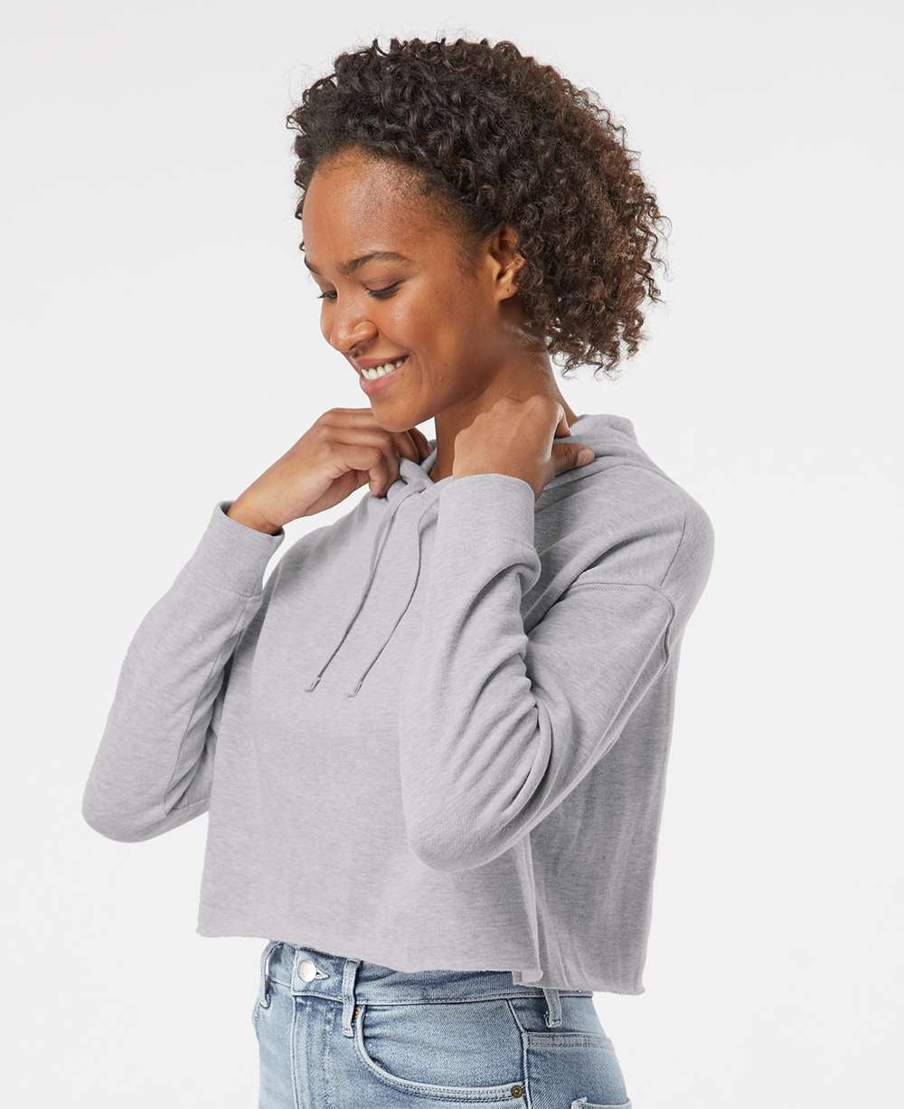 Independent Trading Co. Women's Stunning Lightweight Cropped Hooded Sweatshirt