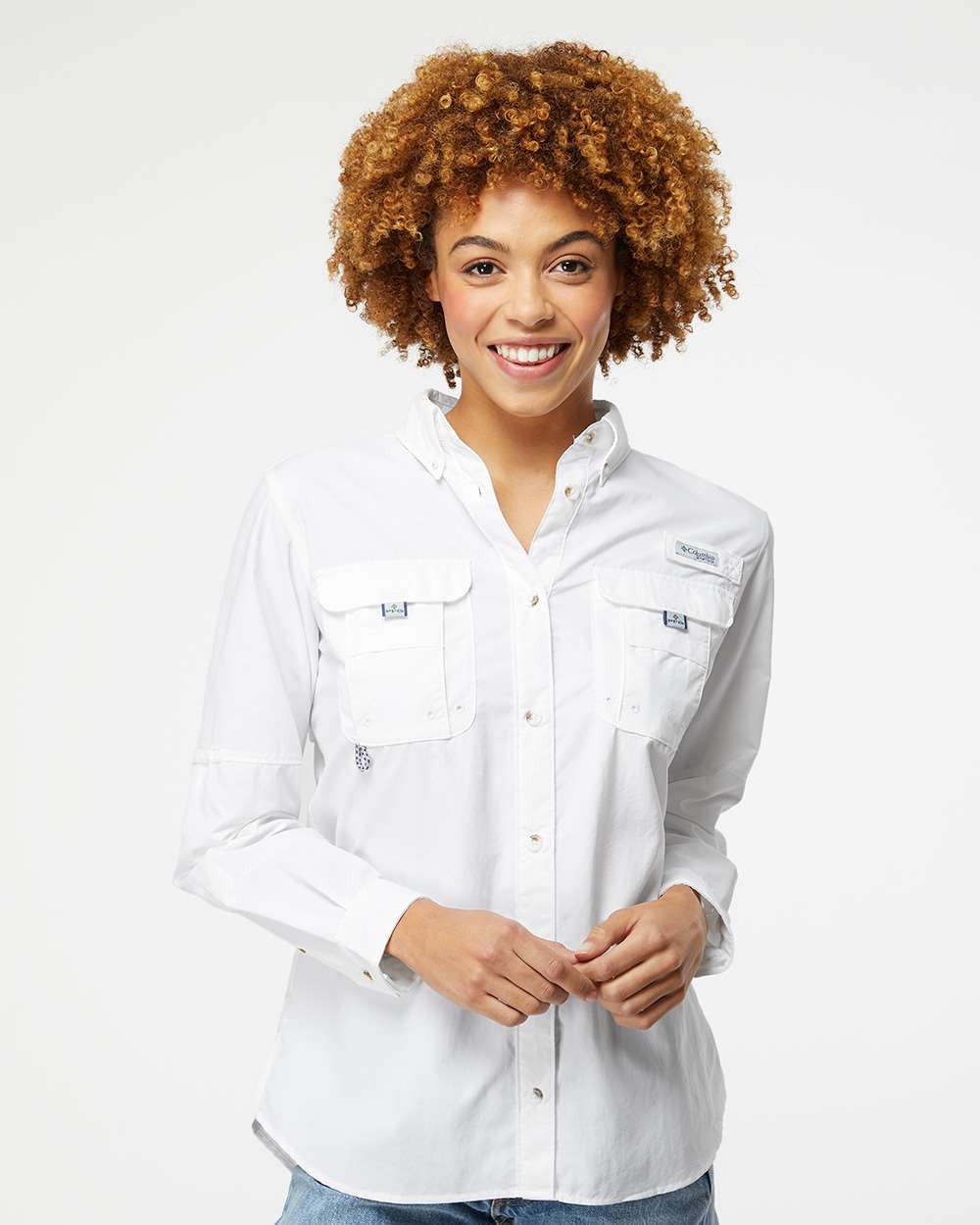 Columbia Ladies' PFG Bahama Long Sleeve Advertising Shirt