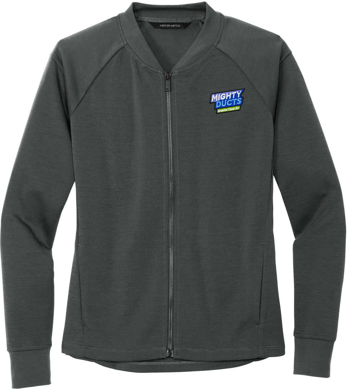 OUTLET - Mercer + Mettle Stylish Ladies Double - Knit Bomber Jacket