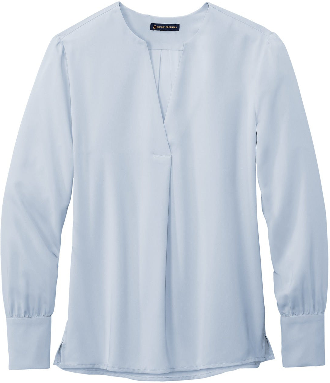 Brooks Brothers Women's Alluring Open-Neck Satin Blouse