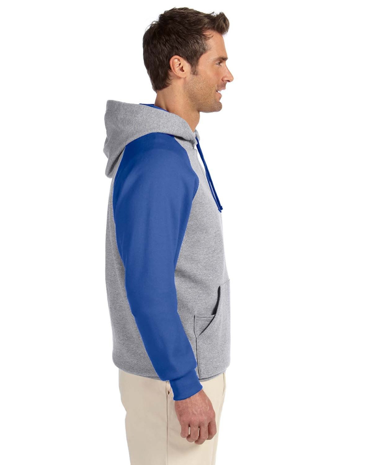 Jerzees NuBlend Colorblock Raglan Pullover Hoodie - The Ultimate Men's Casual Wear