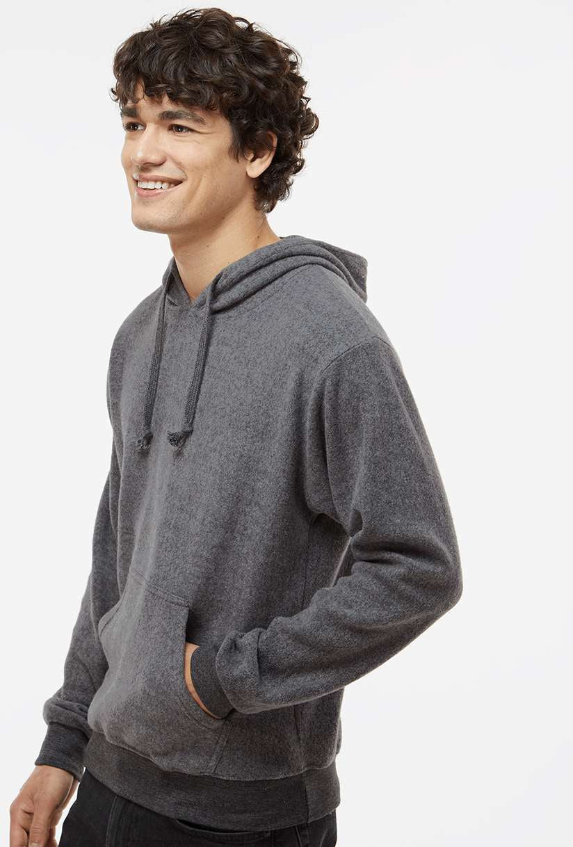 J. America's Irresistible Flip Side Fleece Hooded Pullover