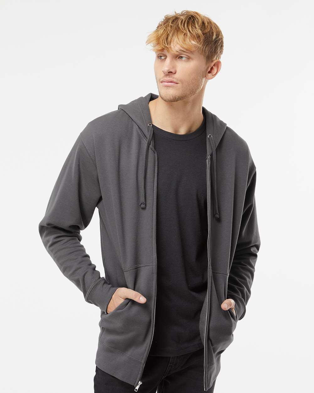 OUTLET - Independent Trading Co. Cozy Midweight Full - Zip Hooded Sweatshirt