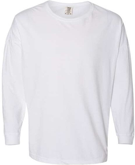 Comfort Colors' Cozy Garment-Dyed Drop-Shoulder Long Sleeve T-Shirt
