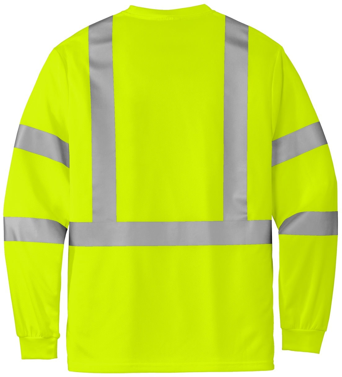 CornerStone ANSI 107 Class 3 Mesh Long Sleeve Tee - Ideal for Visible Work & Play