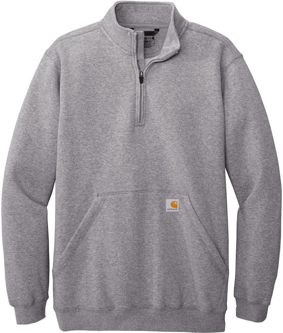 Carhartt's Cozy Midweight 1/4-Zip Mock Neck Sweatshirt