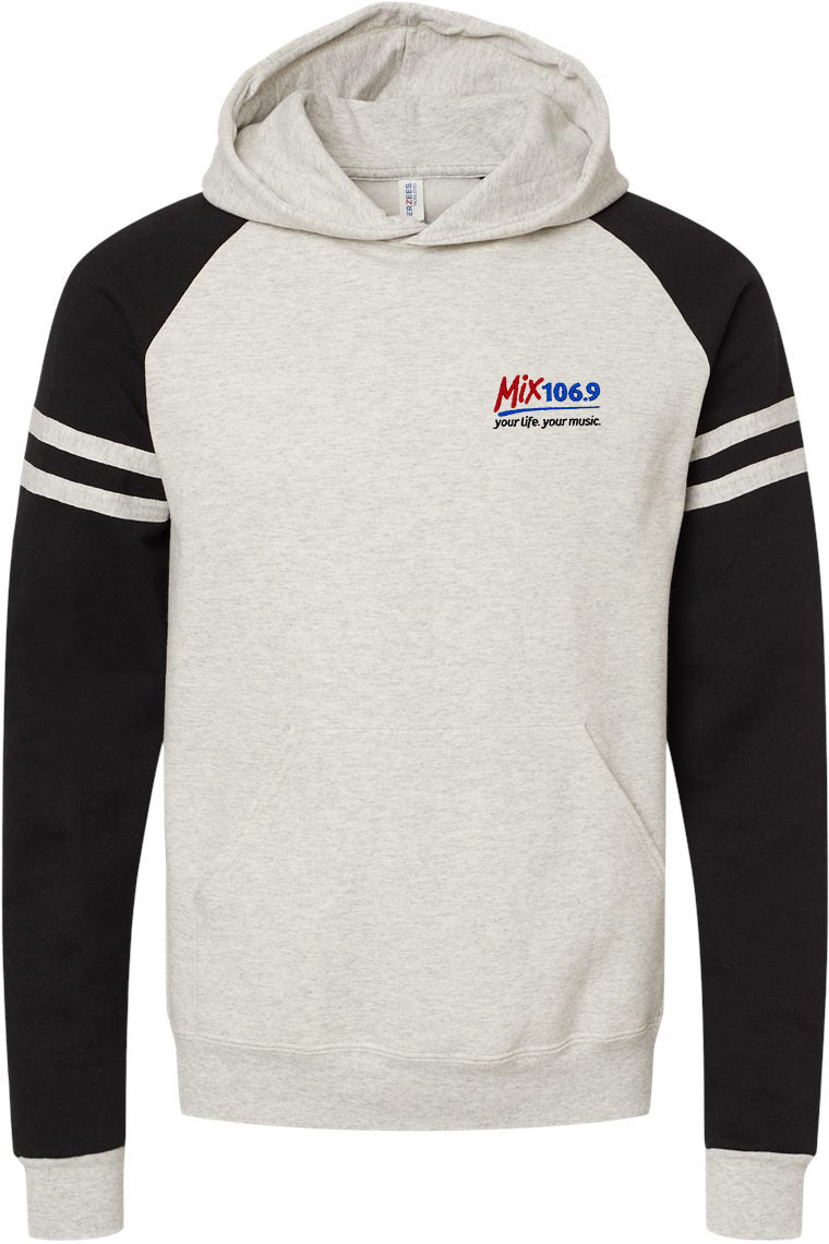 Jerzees Nublend Varsity Colorblocked Raglan Hoodie - A Must - Have Sweatshirt!