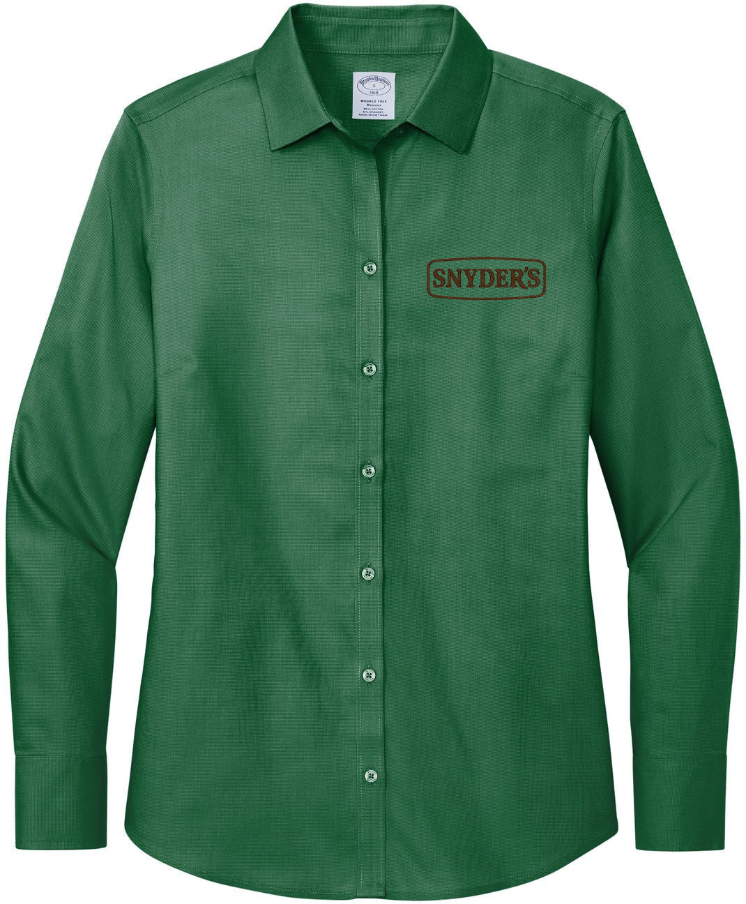 Brooks Brothers Stylish Ladies Wrinkle-Free Stretch Nailhead Shirt