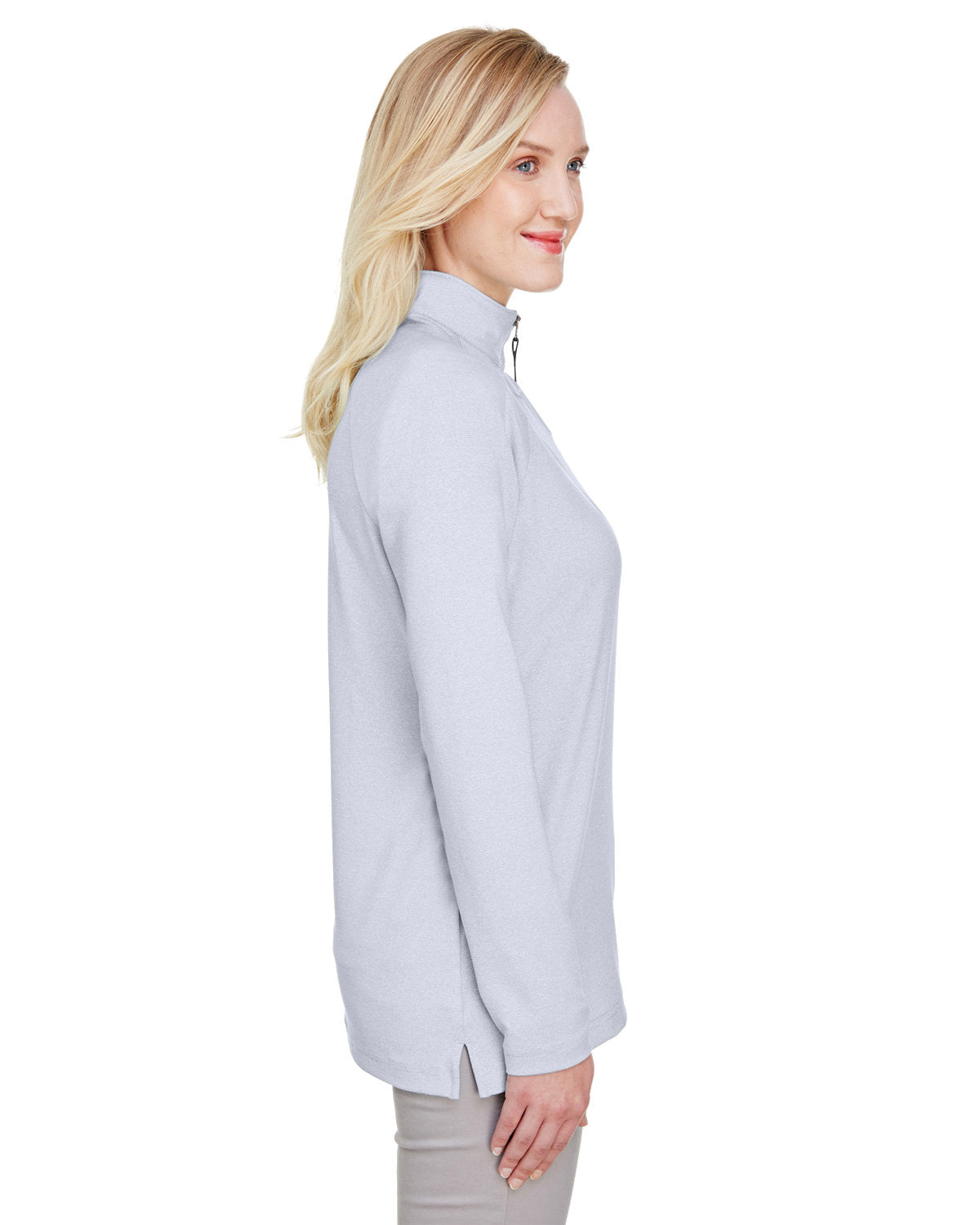 Devon & Jones CrownLux Ladies Clubhouse Micro-Stripe Performance Quarter-Zip - A Must-Have!