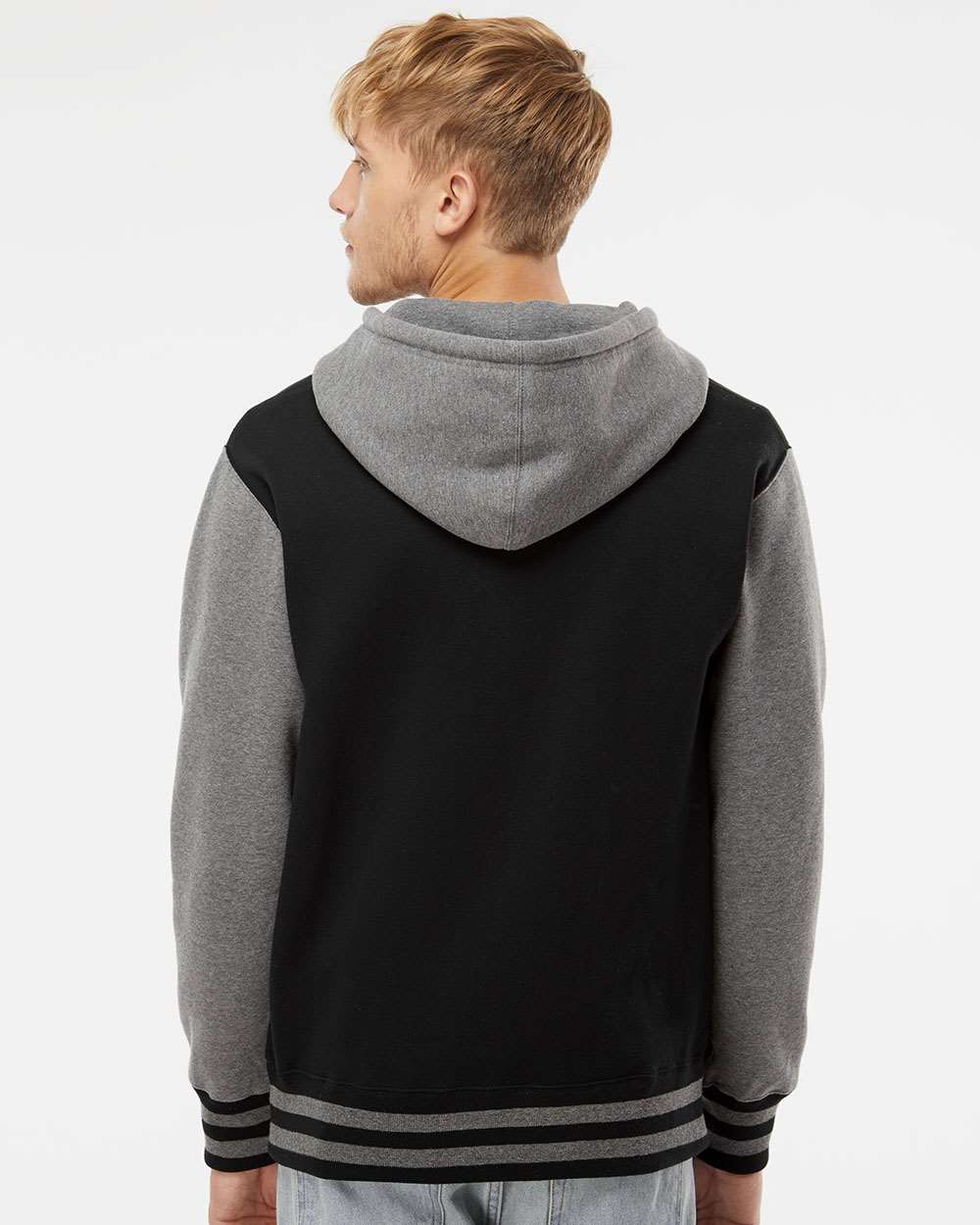 Independent Trading Co. Varsity Stylish Full-Zip Hooded Sweatshirt