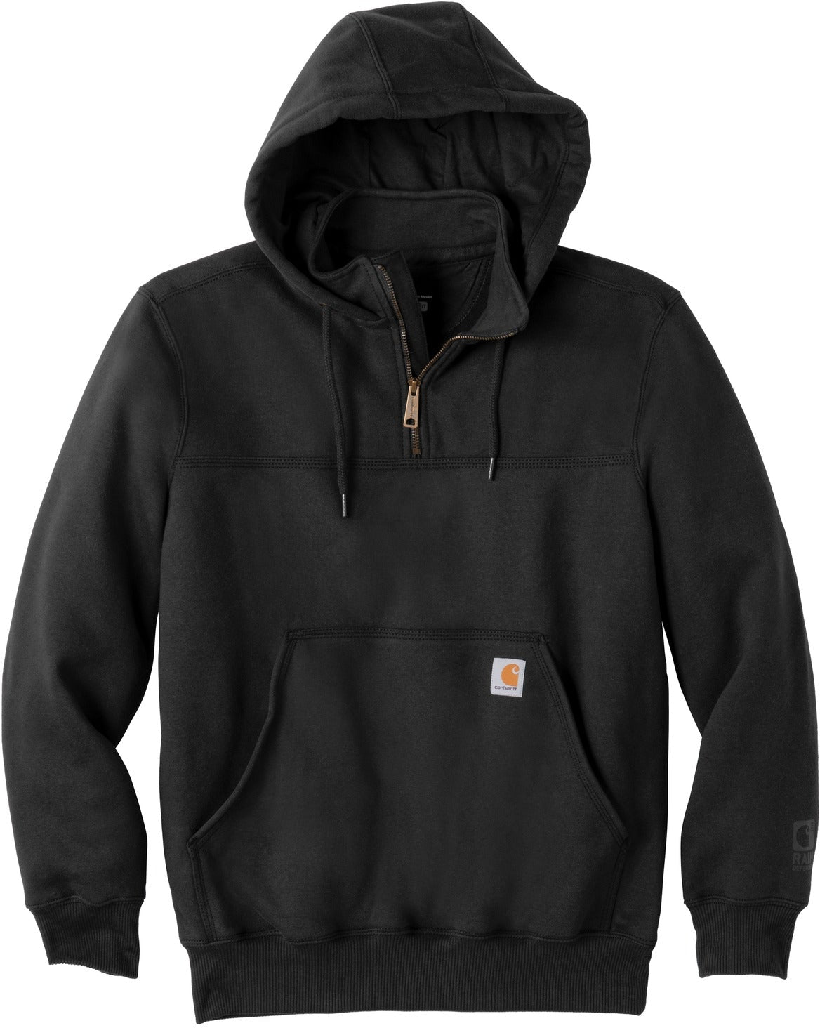 Carhartt Rain Defender Paxton: Heavyweight Hooded Zip Mock Sweatshirt for All-Weather Comfort