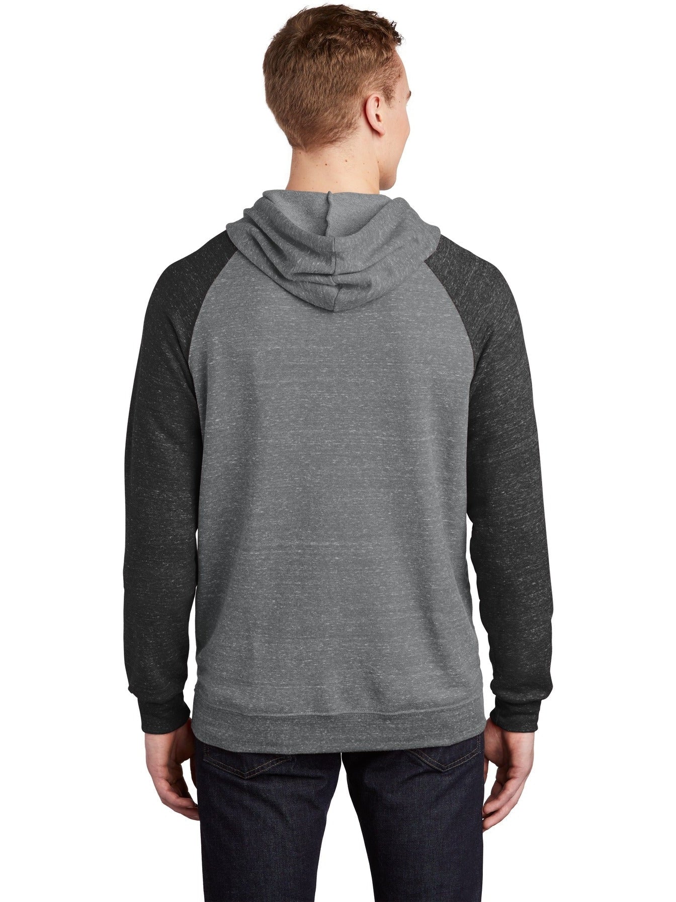 Jerzees Snow Heather French Terry Raglan Hoodie - A Must - Have for Men