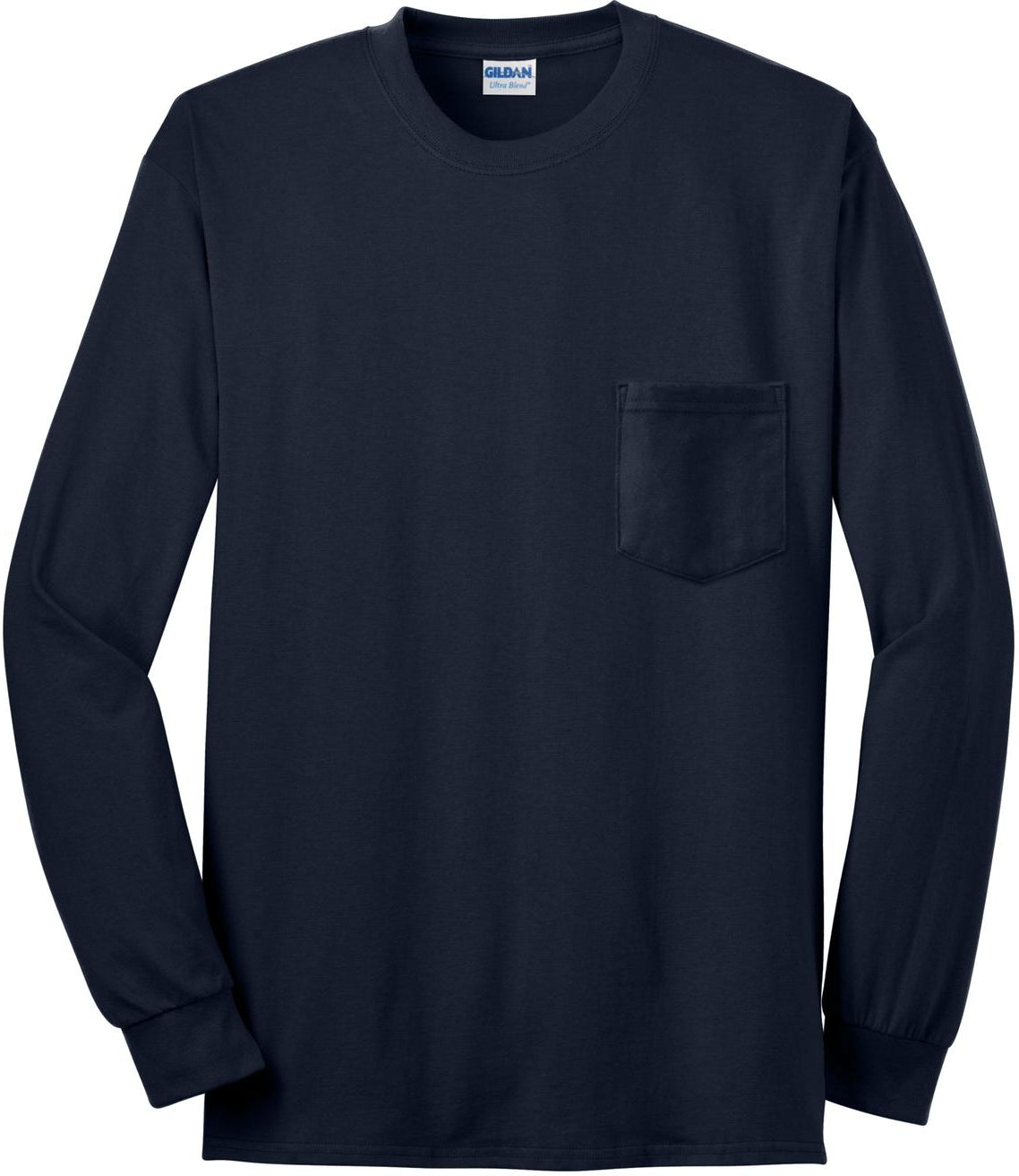 Gildan Ultra Cotton 100% Cotton Long Sleeve T - Shirt with Pocket - Outlet Deal!