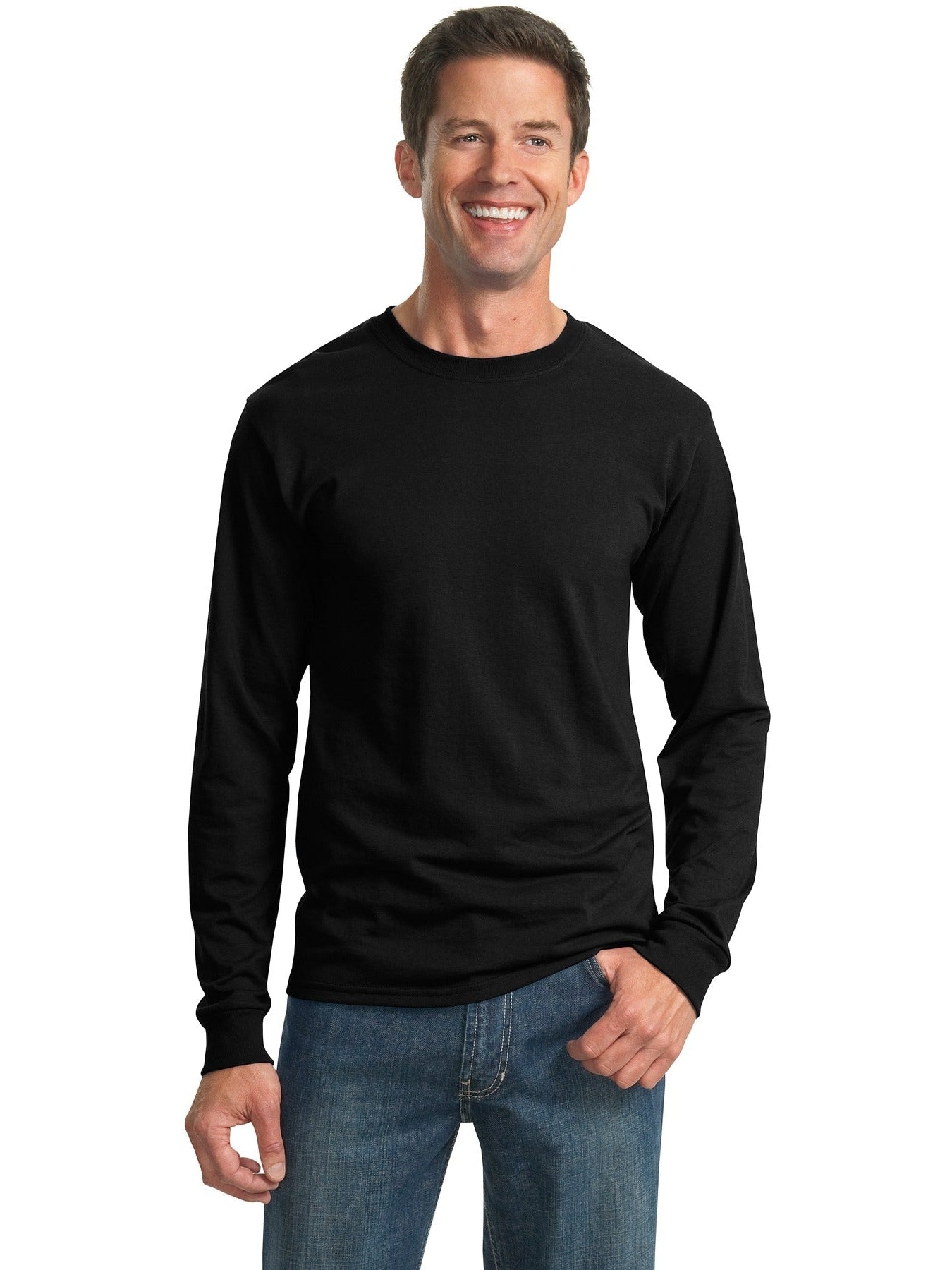 Jerzees Dri-Power 50/50 Cotton/Poly Long Sleeve T-Shirt - Premium Men's Sweatshirt