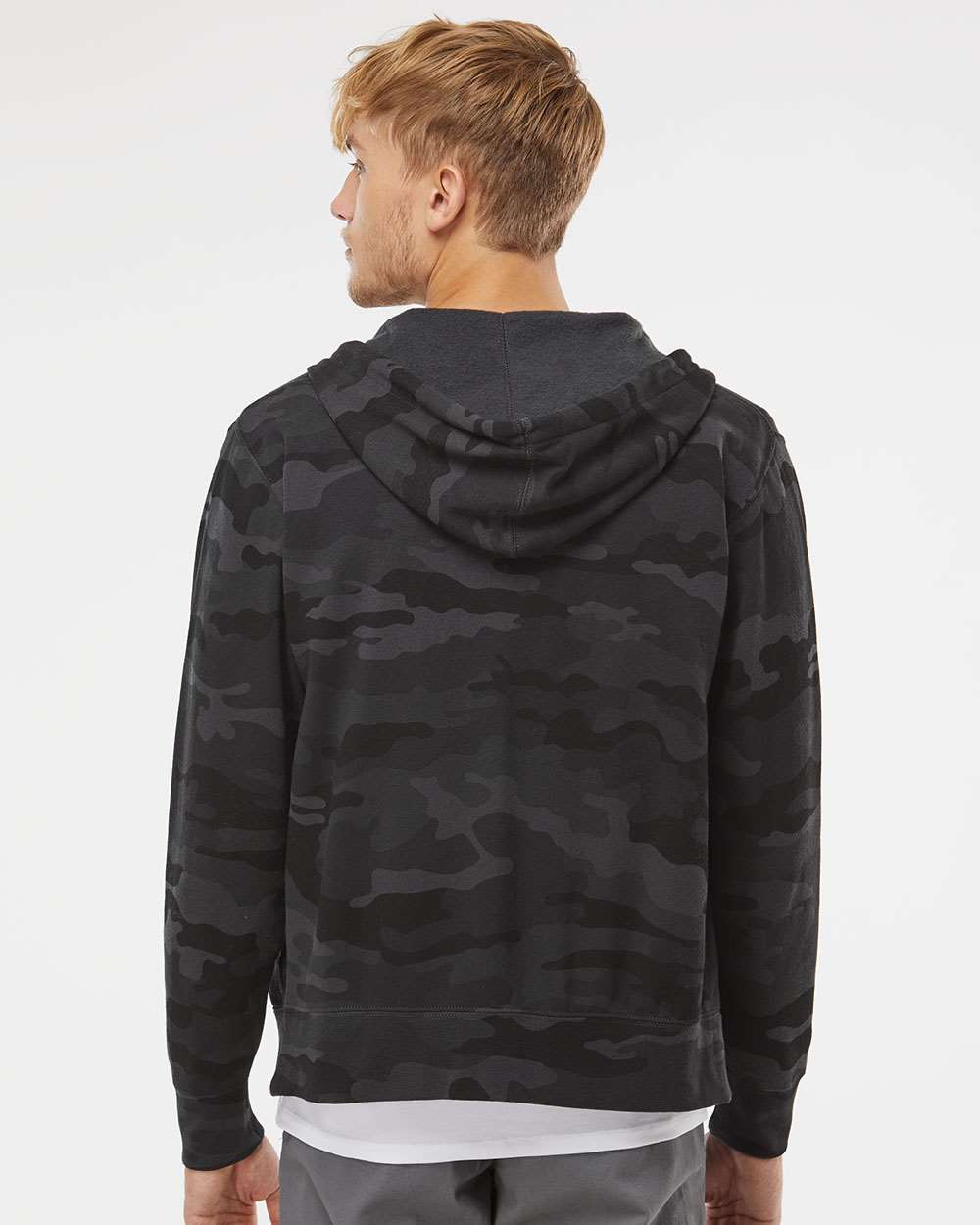 Independent Trading Co. Stylish Lightweight Full-Zip Hooded Sweatshirt