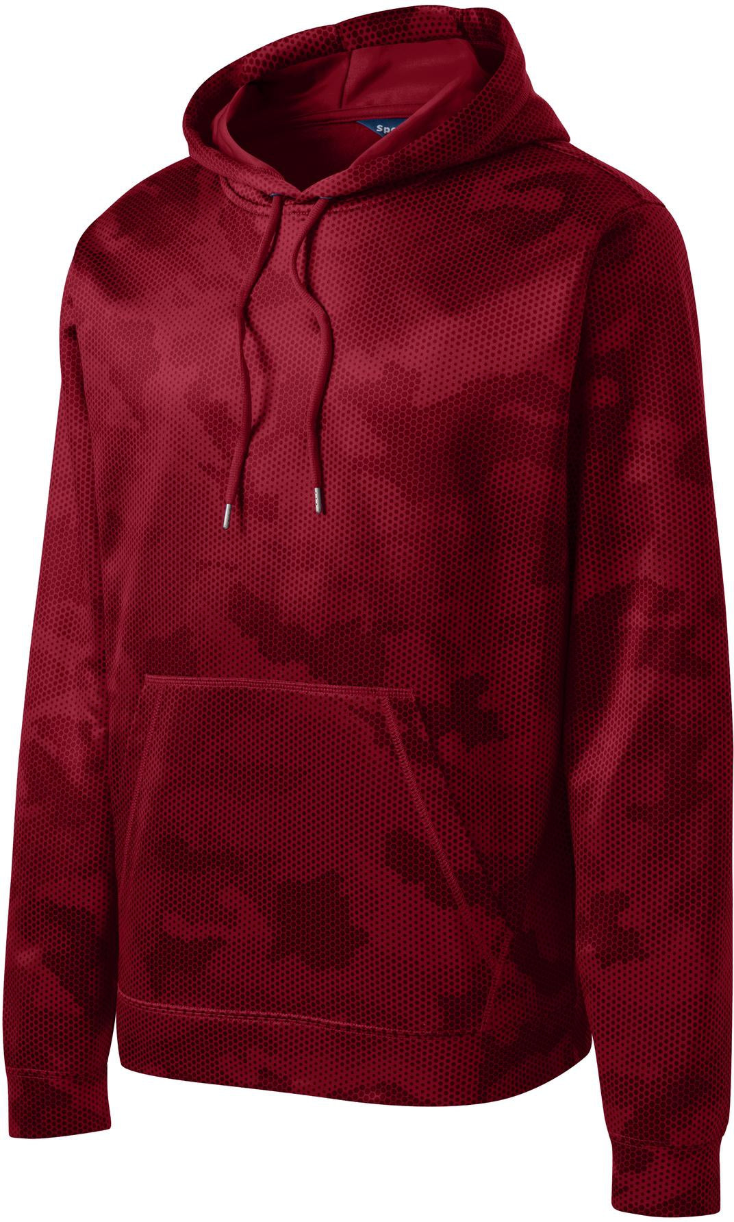 Don't Miss Out! Sport-Tek Sport-Wick Camohex Fleece Hooded Pullover on Closeout