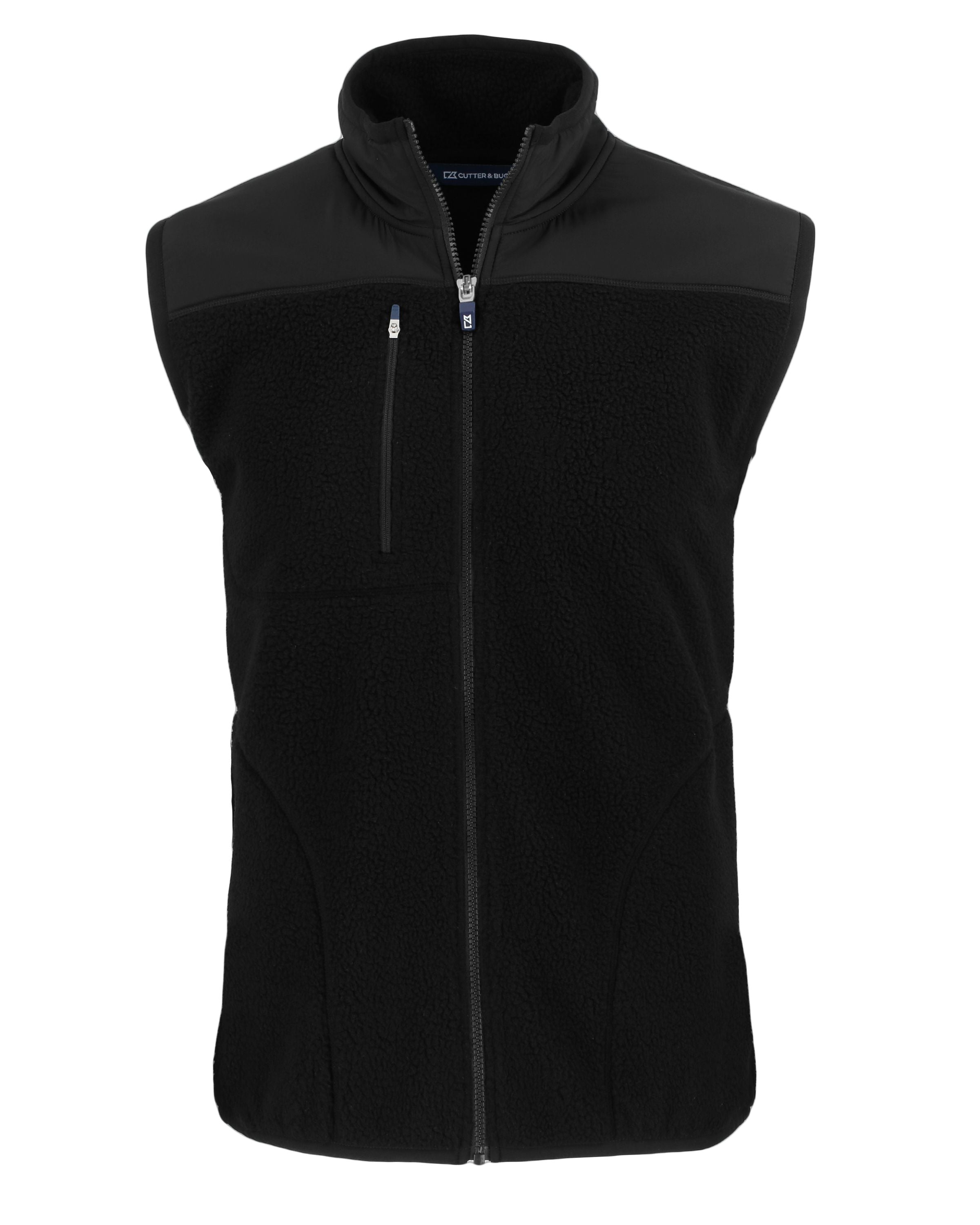 OUTLET - Cutter & Buck Men's Big & Tall Cascade Eco Sherpa Fleece Vest: A Sustainable Outdoor Essential