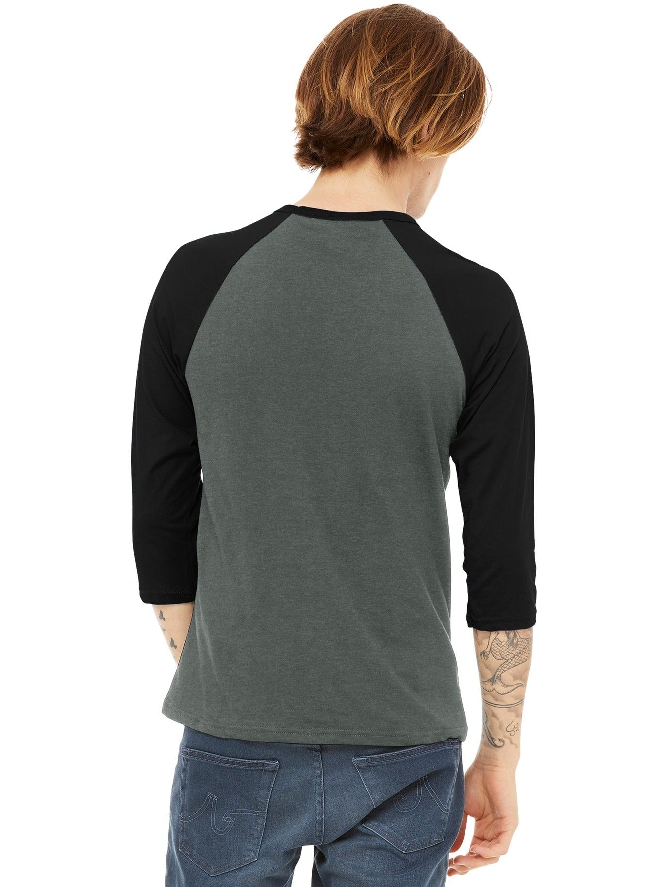 Bella + Canvas 3/4-Sleeve Baseball Tee: The Ultimate Men's Casual Tee
