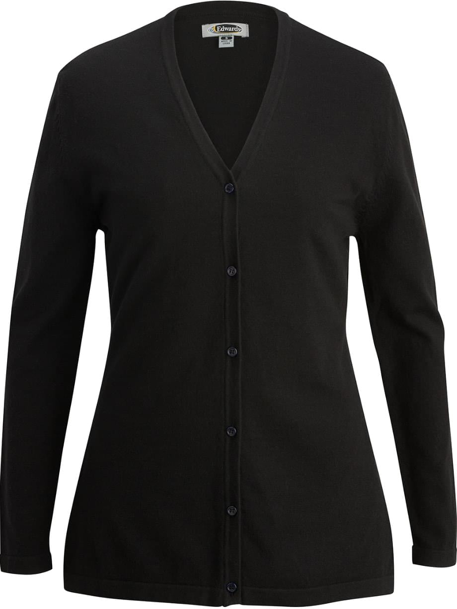 Hot Deal! Edwards Ladies V-Neck Fine Gauge Long Cardigan Sweater