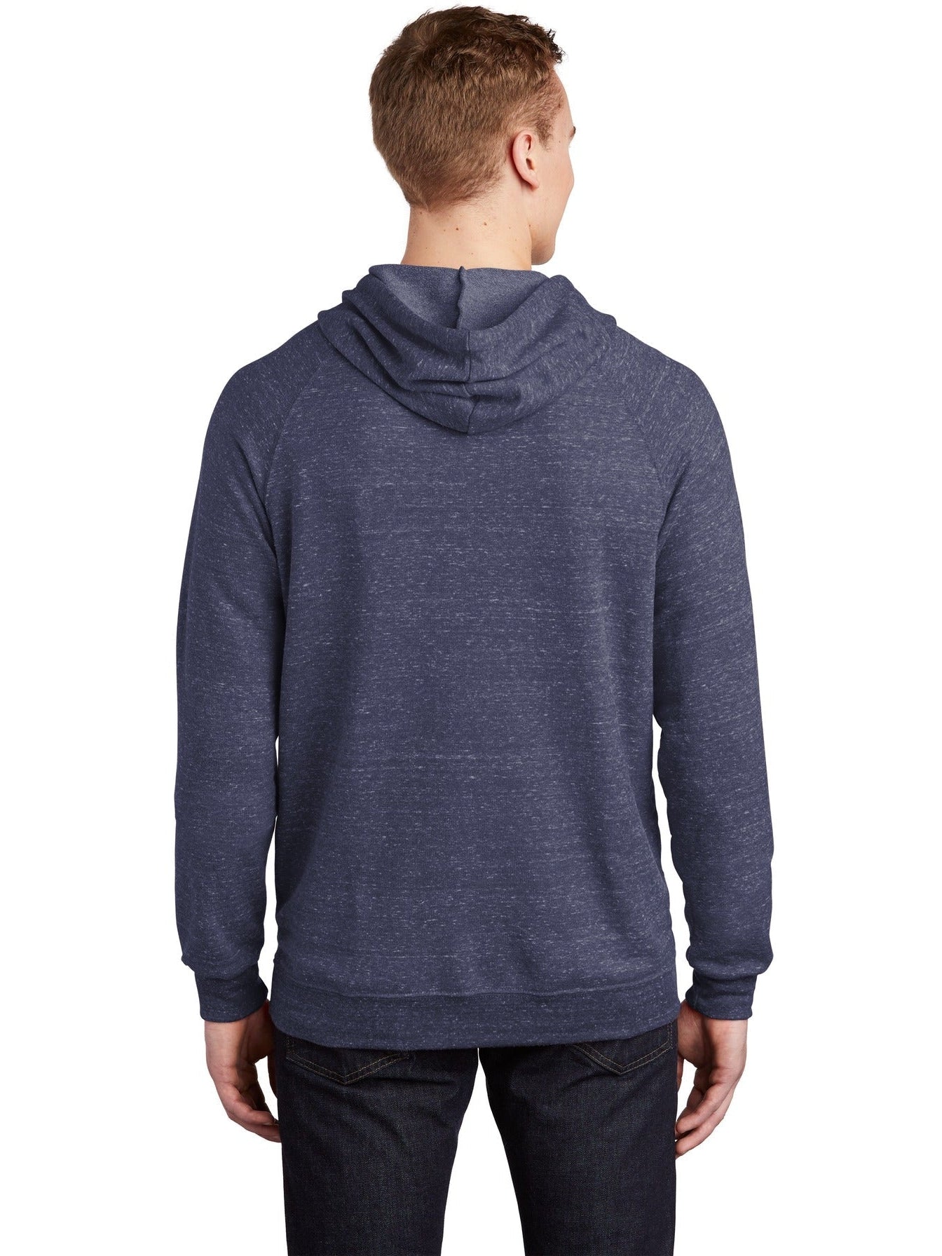 Jerzees Snow Heather French Terry Raglan Hoodie - A Must - Have for Men