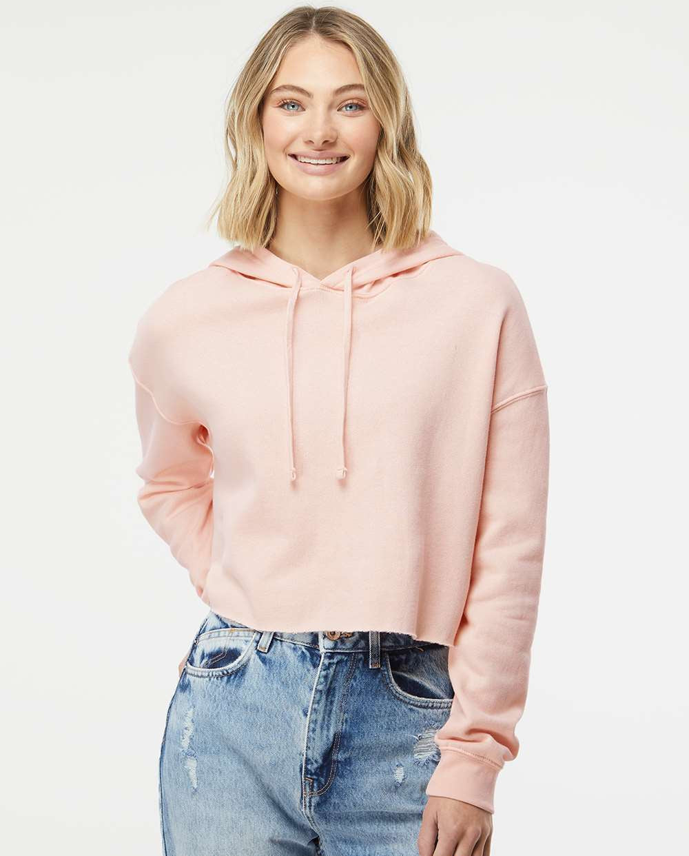 Independent Trading Co. Women's Stunning Lightweight Cropped Hooded Sweatshirt