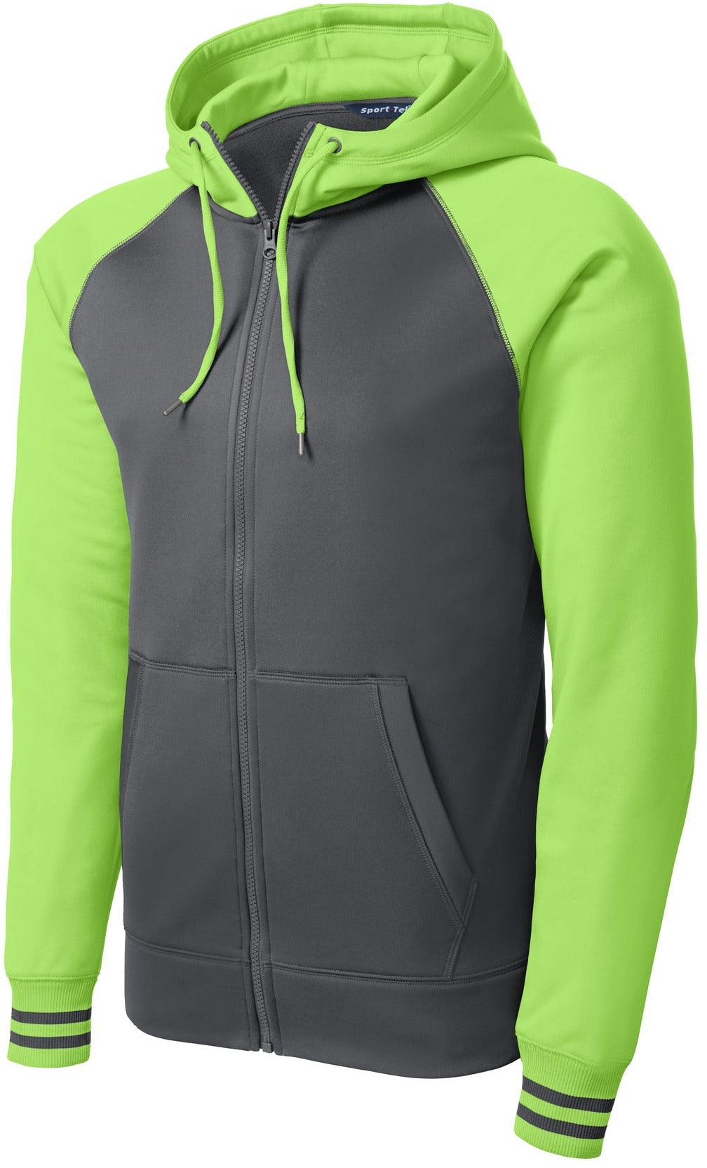Hurry! Clearance - Sport-Tek Sport-Wick Varsity Fleece Full-Zip Hooded Jacket