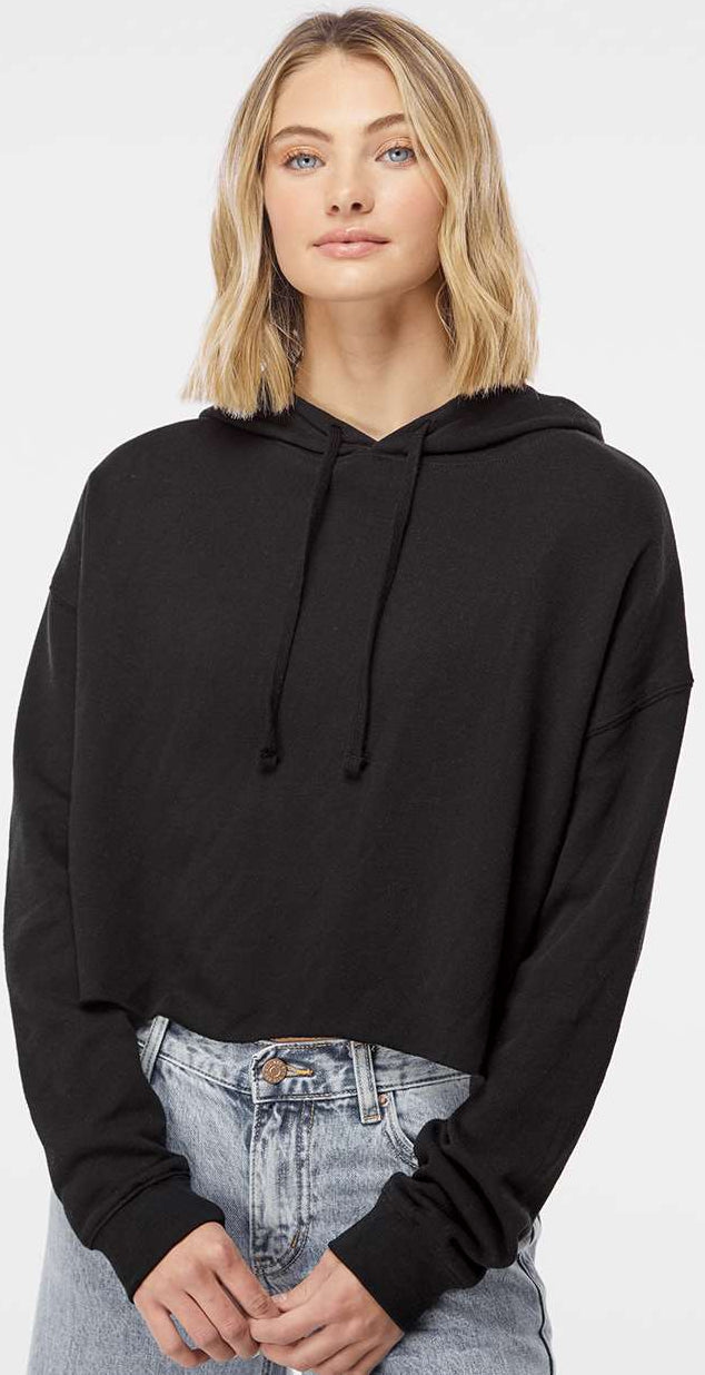 Independent Trading Co. Women's Stunning Lightweight Cropped Hooded Sweatshirt