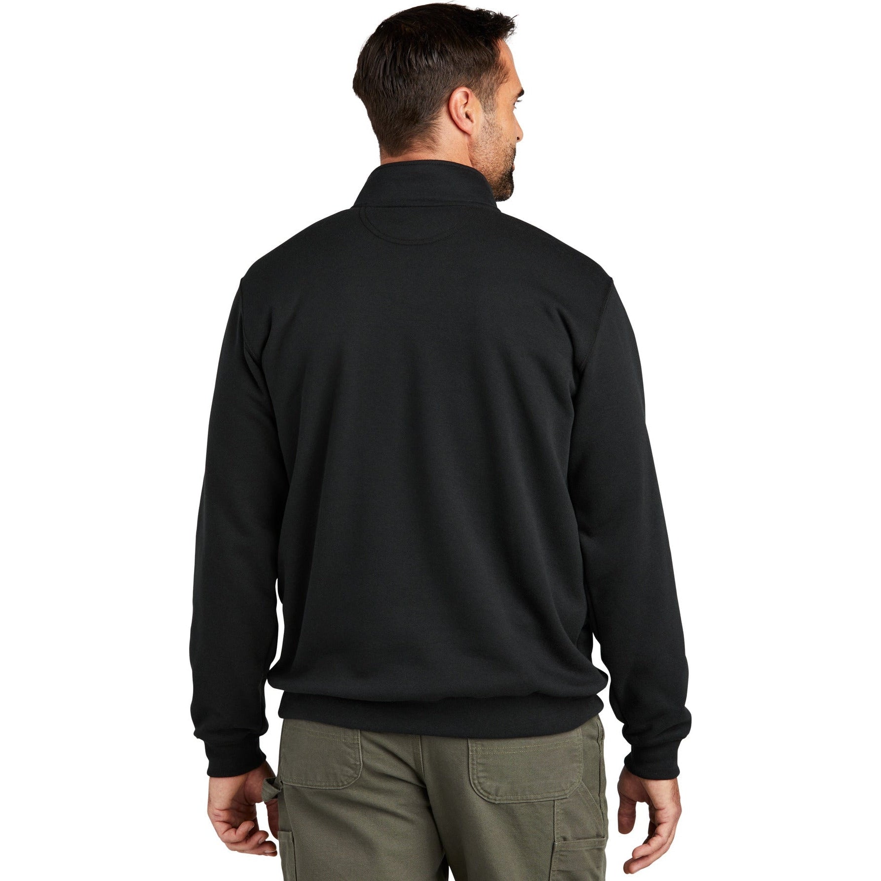 Carhartt's Cozy Midweight 1/4-Zip Mock Neck Sweatshirt